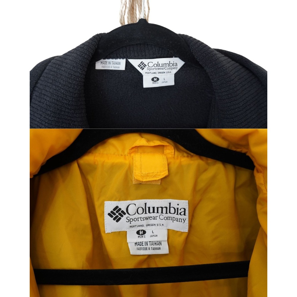 Columbia Bugaboo 3-in-1 Interchange Jacket Mens Large Yellow Black Fleece Liner - Picture 5 of 7